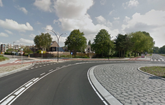 De rotonde via Google Streetview
