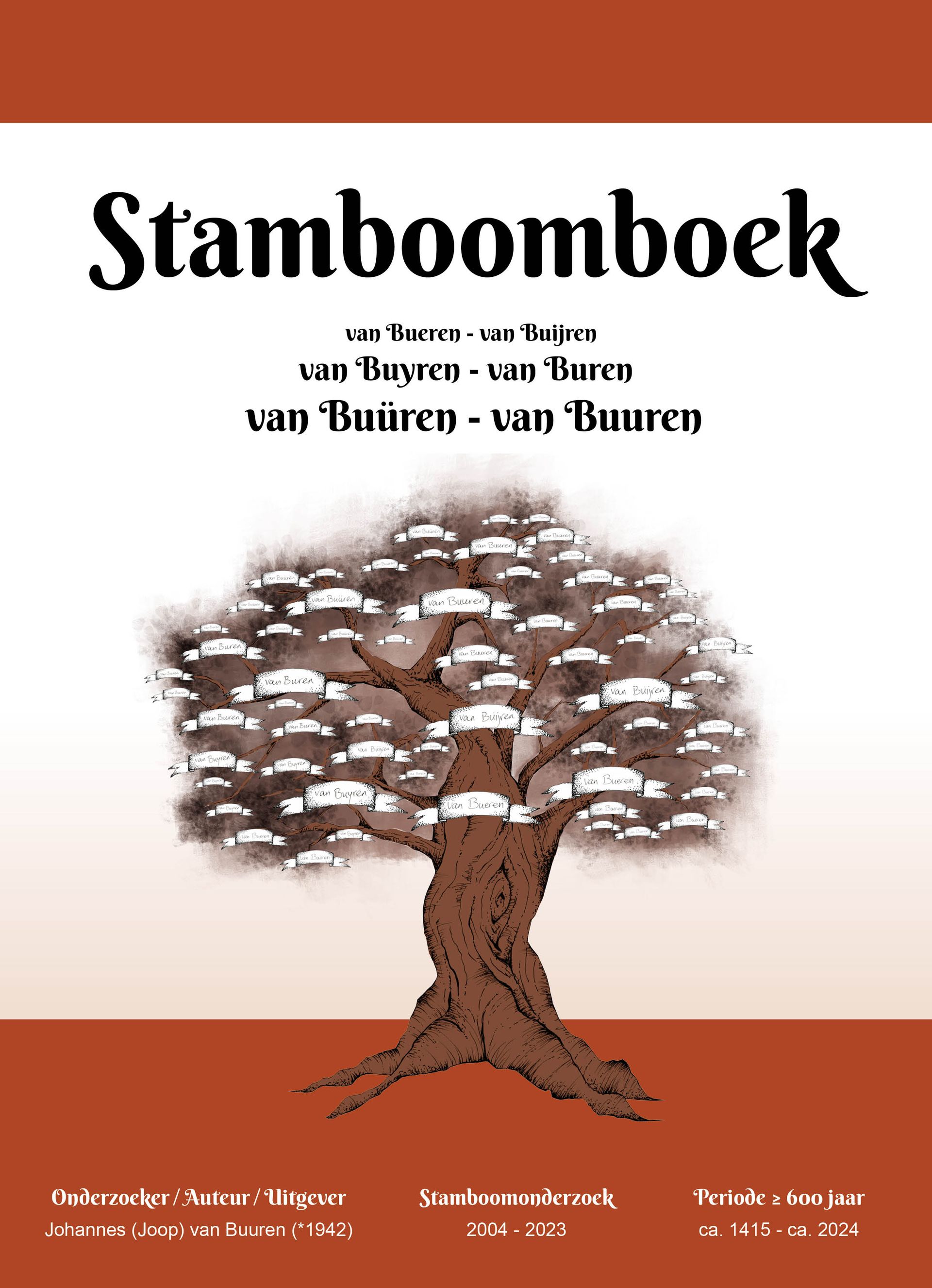 Stamboom boek JOOP_cover steenrood