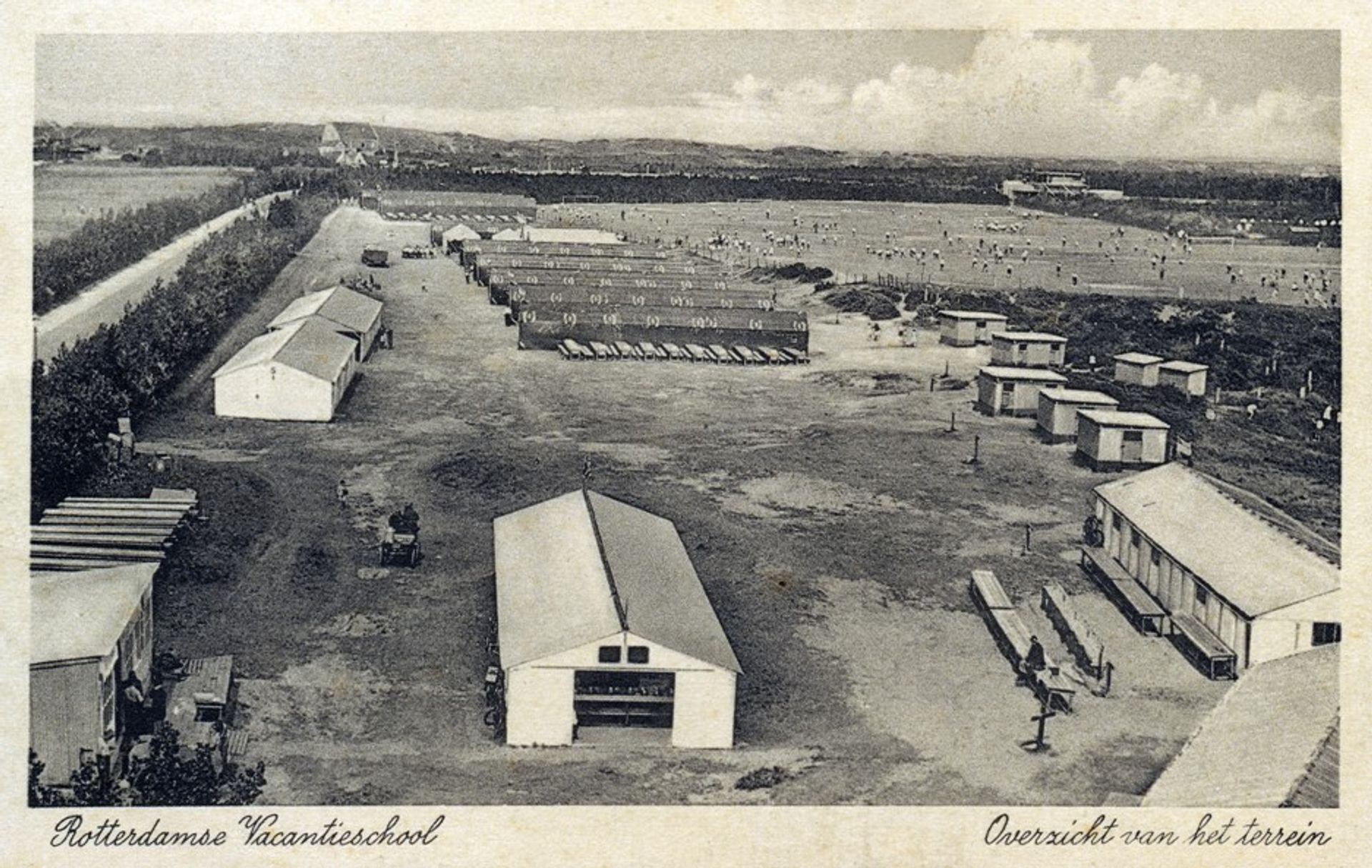 De barakken van de Rotterdamse Vacantieschool.