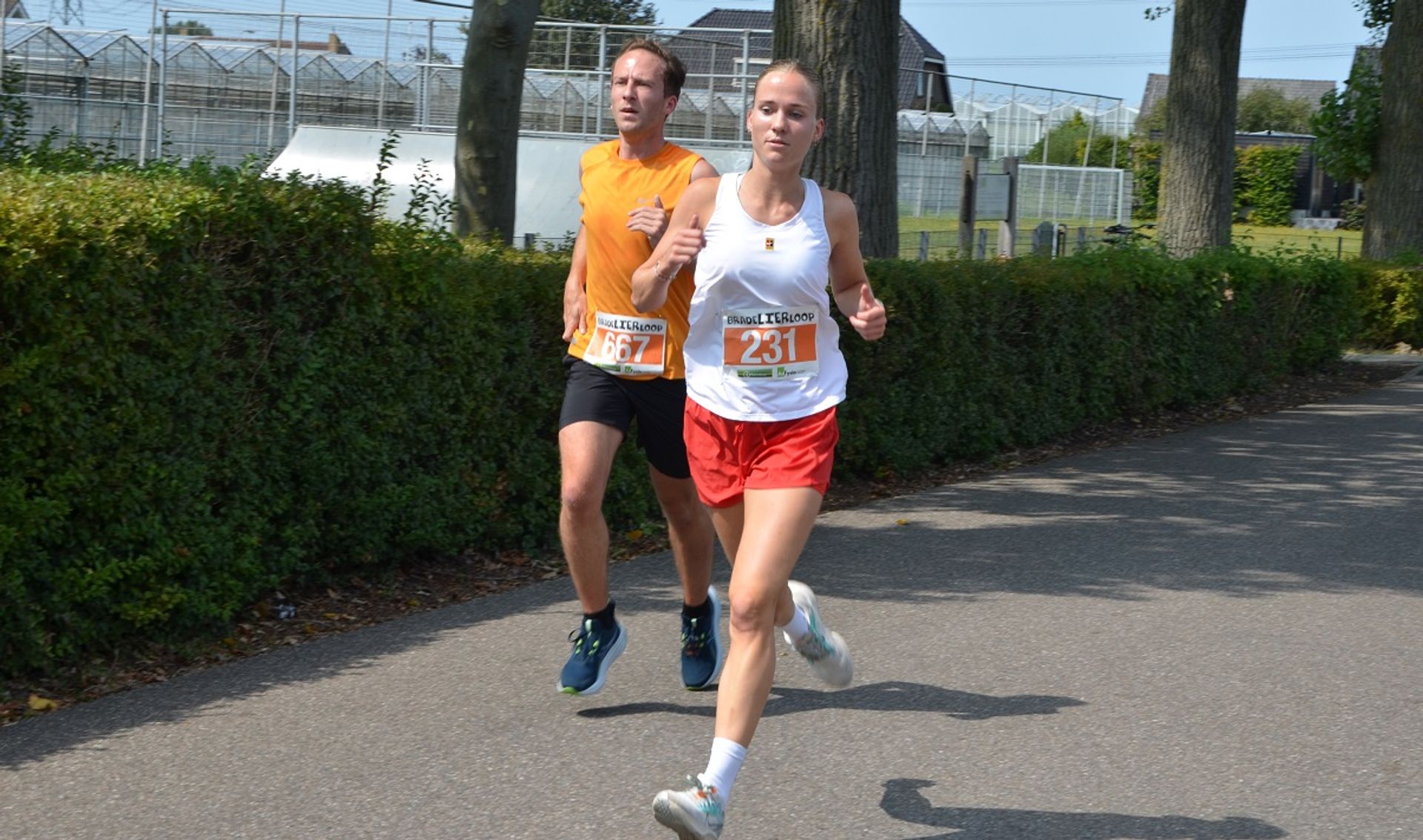 Noa Hanemaaijer op weg naar de zege.