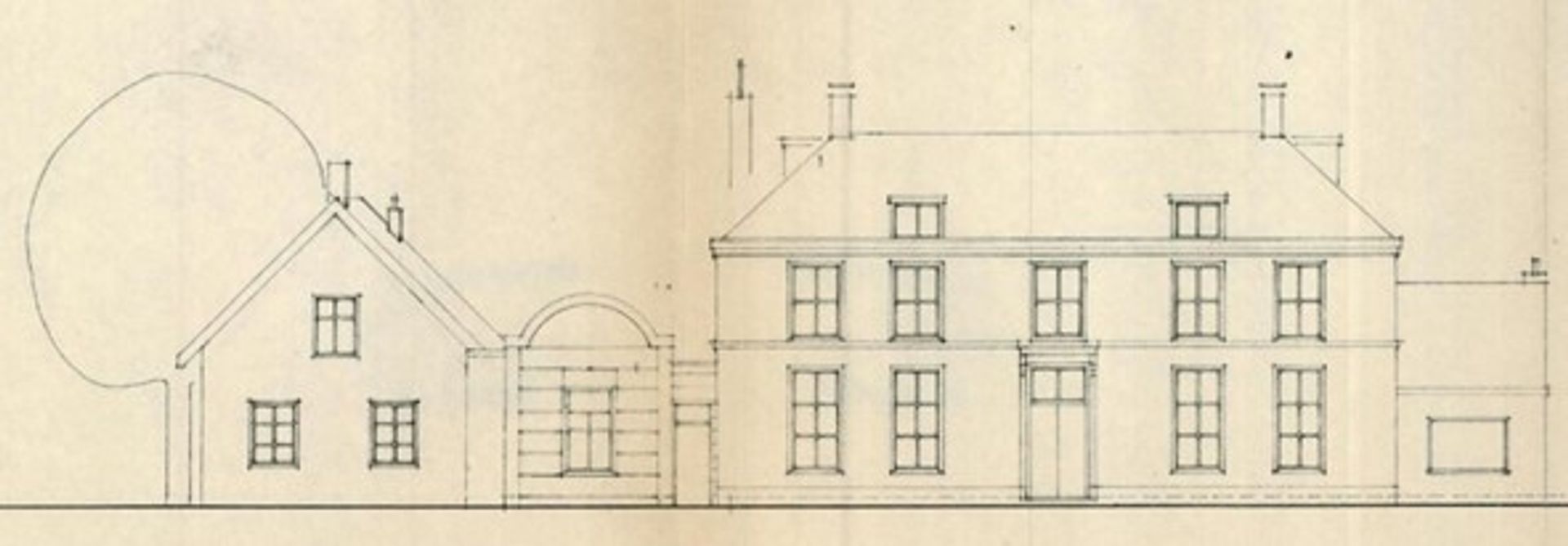 Ontwerp verbouwing 1857.