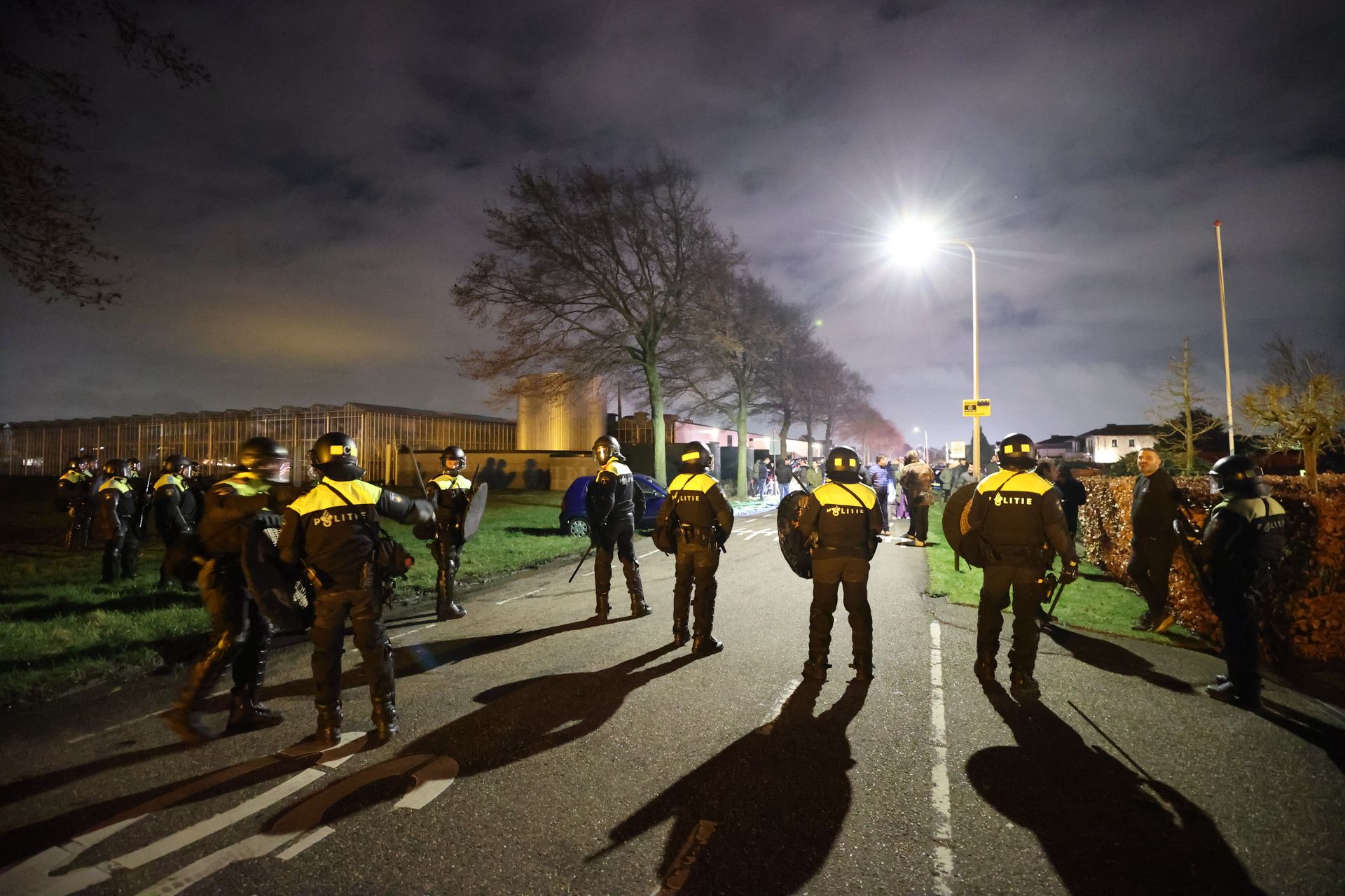 ME Parate Peloton in actie brand Poeldijk februari 2024