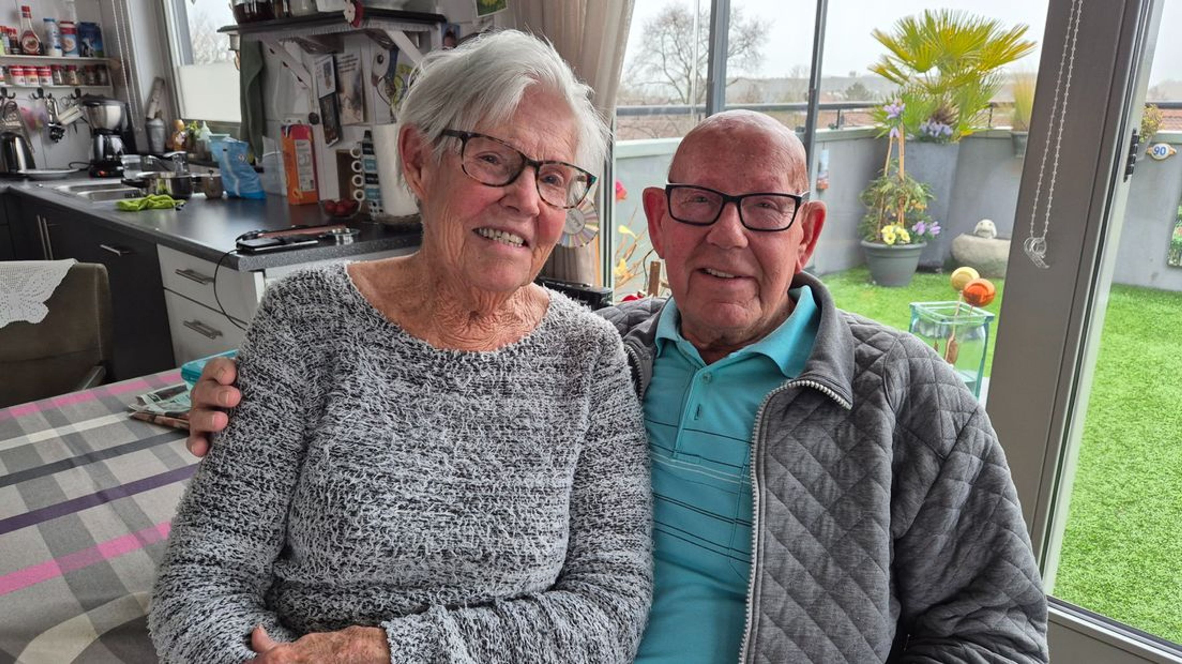 An op schoot bij Gerrit.