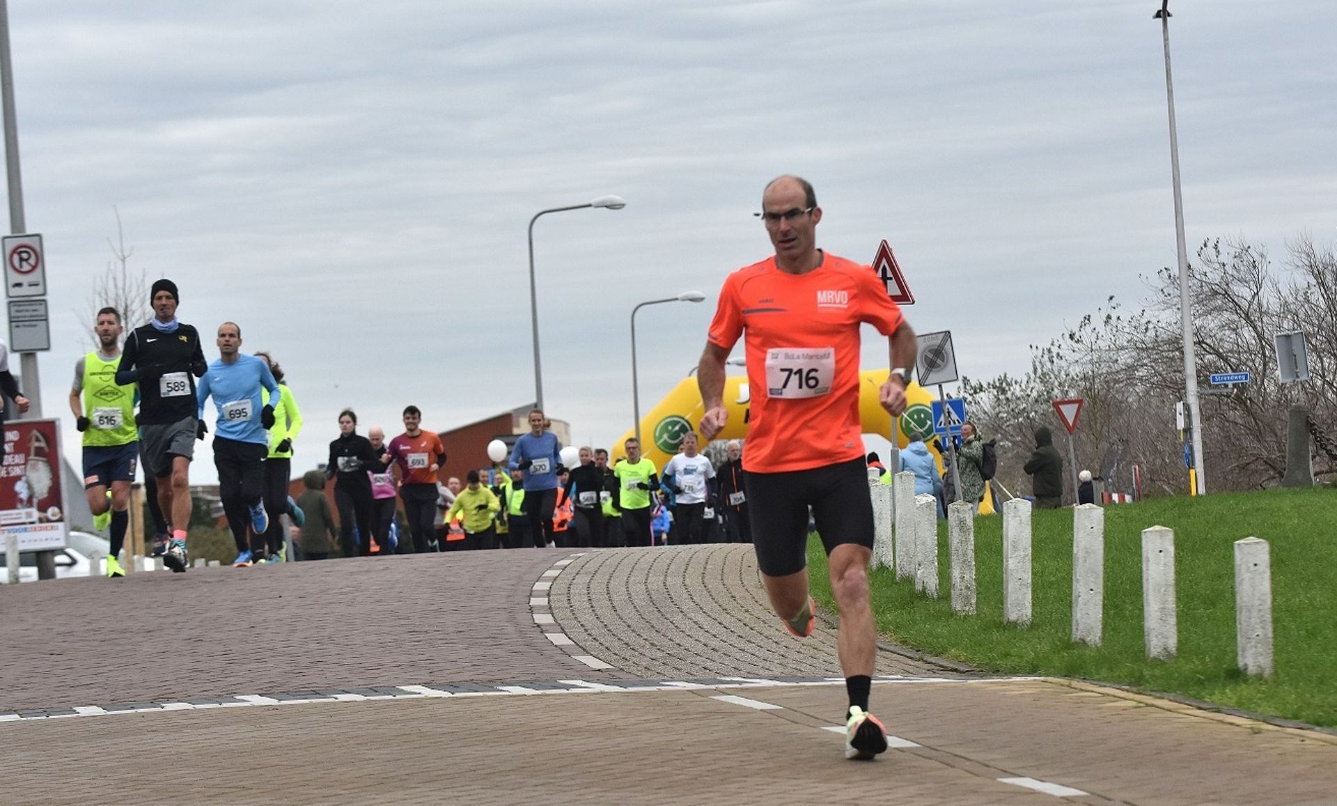 Marco Kuijvenhoven ging er bij de start als een speer vandoor.