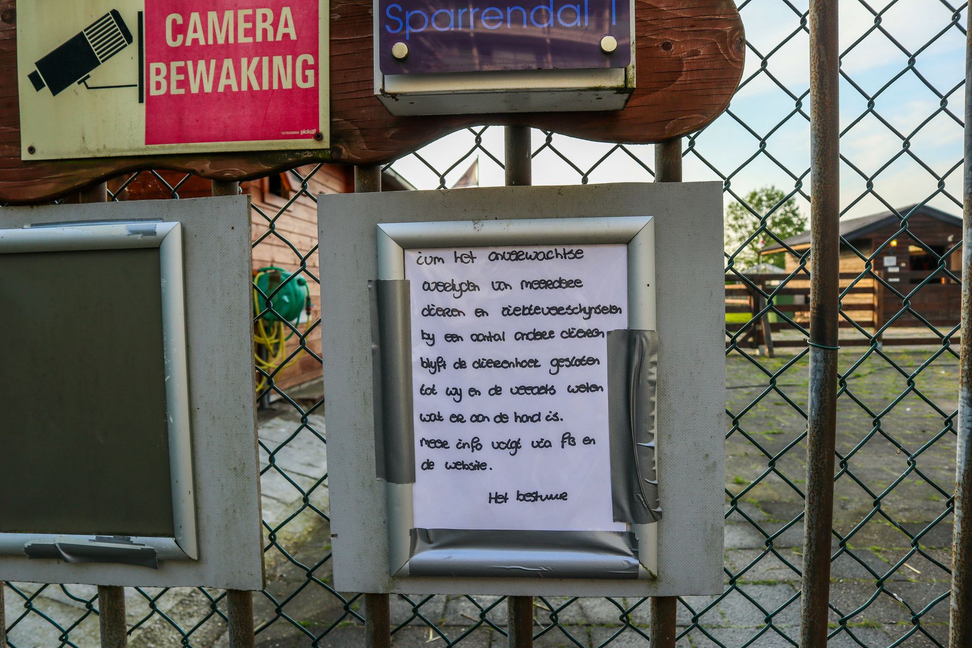 Kinderboerderij t Sparretje gesloten