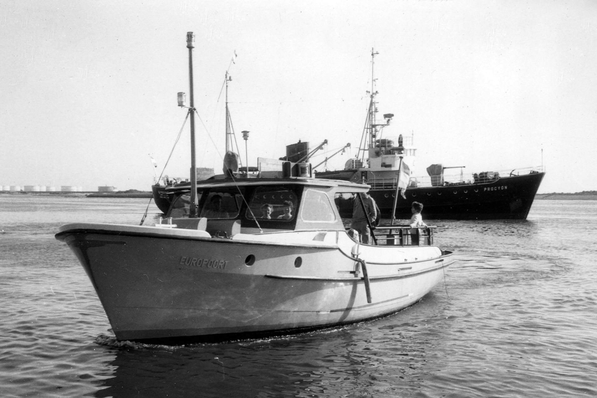 Op 31 augustus 1962 voer Arij Prins voor het laatst met de ‘Europoort’ de Berghaven in.